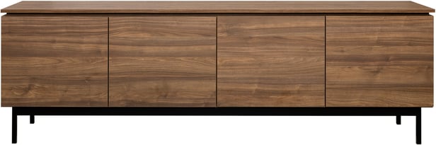 Lakeus taso nro 2. 197 cm taso nro 2. tuplakannnella ruskea, metallinen jalkasokkeli