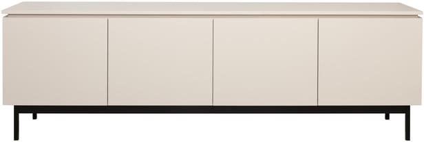 Lakeus taso nro 2. 197 cm taso nro 2. tuplakannnella greige, metallinen jalkasokkeli
