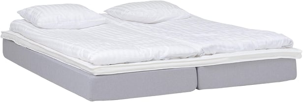 Moon Silver joustinpatjasetti 160x200 cm vaaleanharmaa + Silver Standard -petauspatja