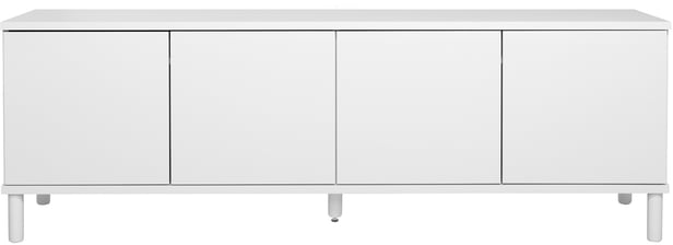 Sata taso nro 41. 183cm 4 ovea valkoinen, pyöreä jalka