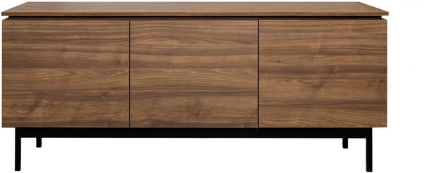 Lakeus taso nro 1. 148 cm tuplakannella ruskea, metallinen jalkasokkeli