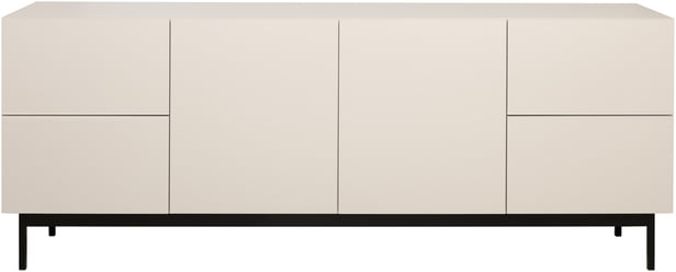 Lakeus senkki nro 6. 197 cm greige, metallinen jalkasokkeli