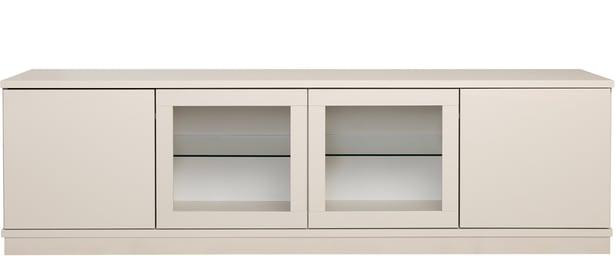 Sata taso nro 43. 183cm 2 ovea + 2 lasiovea greige, sokkeli