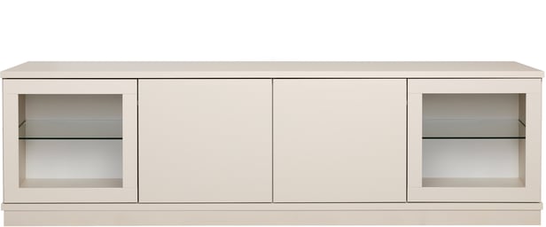 Sata taso nro 50. 183cm 2 ovea + 2 lasiovea greige, sokkeli