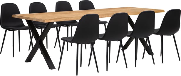 Estelle & Maria ruokailuryhmä 95x240 kahdeksalle öljytty tammi