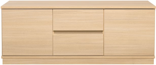 Sata taso nro 31. 138cm 2 ovea + 2ltk vaalea tammi, sokkeli