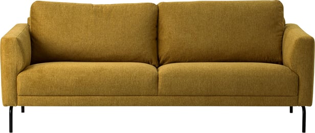 Ede 3-istuttava sohva keltainen