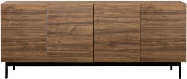 Lakeus senkki nro 4. 197 cm ruskea, metallinen jalkasokkeli