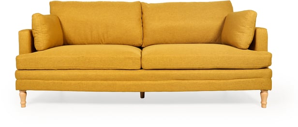 Howard 3-istuttava sohva keltainen