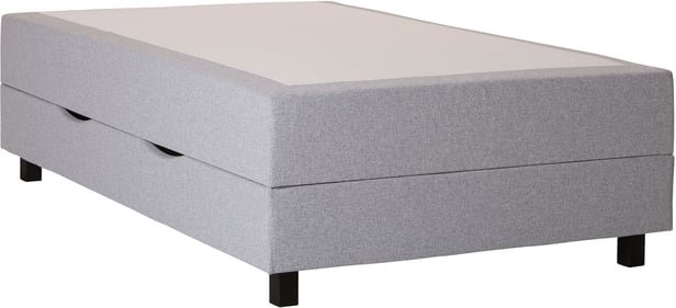Roma Box jenkkisänky 120x200x44, 5-vyöh., säilytystilalla, vaaleanharmaa