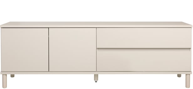 Sata taso nro 45. 183cm 2 ovi vasen + 2ltk greige, pyöreä jalka