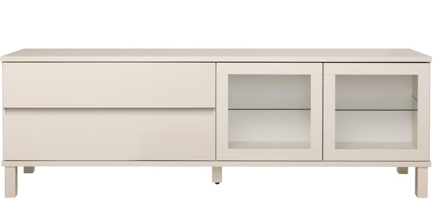 Sata taso nro 48. 183cm 2 lasiovi oikea + 2ltk greige, kantikas jalka