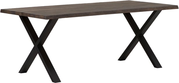 Estelle lankkupöytä 190x95 smoked tammi, X-jalalla