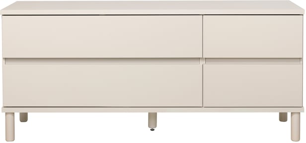 Sata taso nro 35. 138cm 2 lev ltk + 2ltk greige, pyöreä jalka