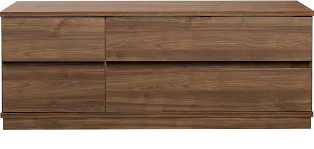 Sata taso nro 34. 138cm 2ltk + 2 lev ltk ruskea, sokkeli