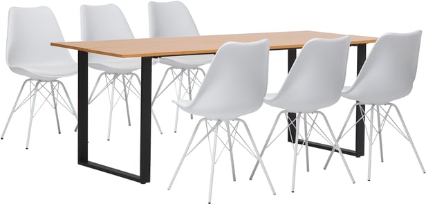 Versailles & Concept White ruokailuryhmä (1+6)