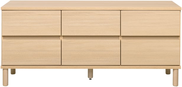 Sata taso nro 36. 138cm 6ltk vaalea tammi, pyöreä jalka