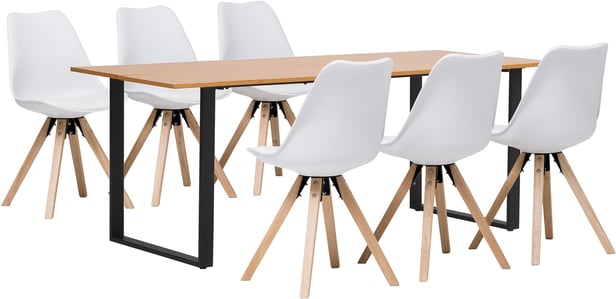 Versailles & Concept Oak ruokailuryhmä (1+6)