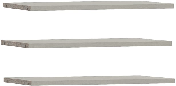 Fittio hyllysarja 3kpl, 150cm kaappiin
