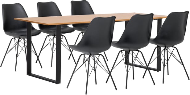 Versailles & Concept Black ruokailuryhmä (1+6)