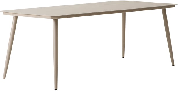 Lina ruokapöytä 200x90 vaalea taupe