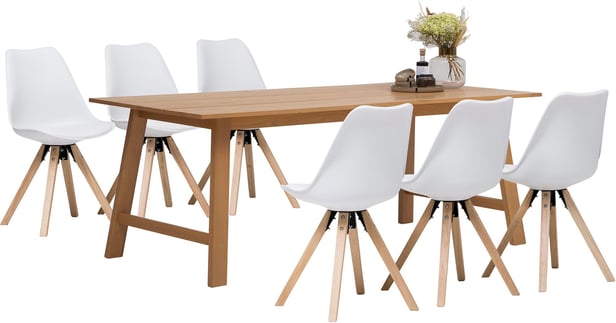 Bretagne & Concept Oak ruokailuryhmä (1+6)