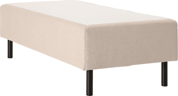Unelle 500 Viscolux runkopatja 5-vyöh. visco 90x200cm medium, Fano 03 luonnonvalkoinen, mustat puujalat