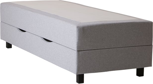 Roma Box jenkkisänky 80x200x44, 5-vyöh., säilytystilalla, vaaleanharmaa
