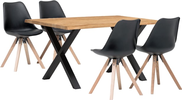 Estelle & Concept Oak ruokailuryhmä (1+4)