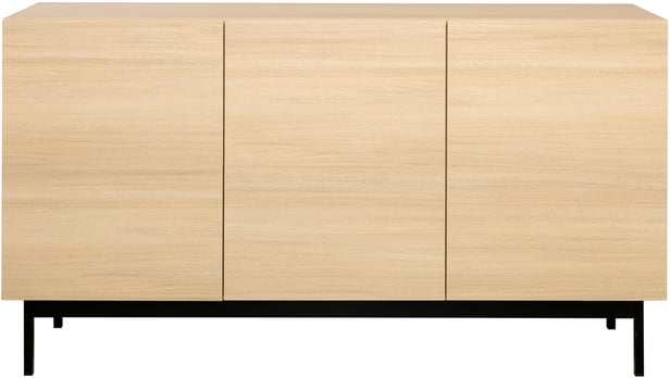 Lakeus senkki nro 3. 148 cm senkki nro 3. vaalea tammi, metallinen jalkasokkeli