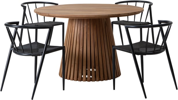 Deco ruokailuryhmä pyöreä 120cm neljälle