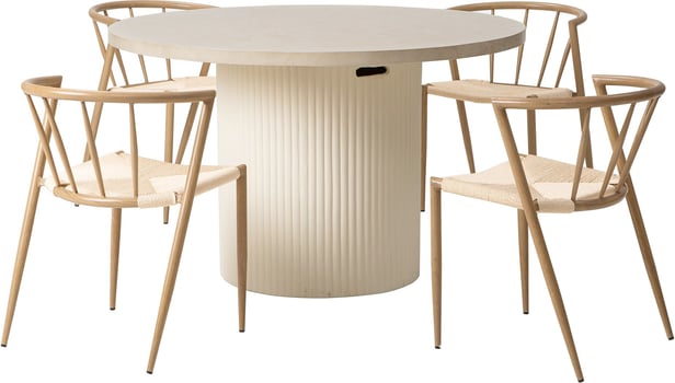 Nyborg & Deco ruokailuryhmä pyöreä 122cm neljälle