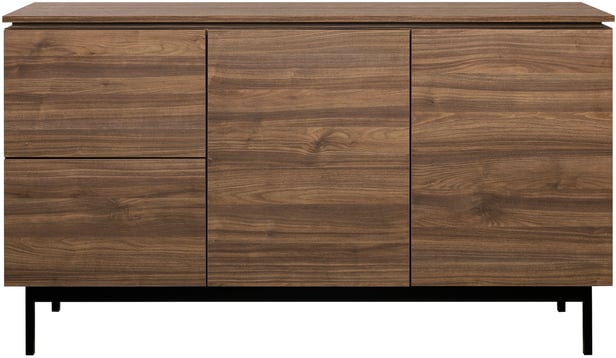 Lakeus senkki nro 5. 148 cm tuplakannella ruskea, metallinen jalkasokkeli