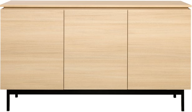 Lakeus senkki nro 3. 148 cm senkki nro 3. tuplakannella vaalea tammi, metallinen jalkasokkeli
