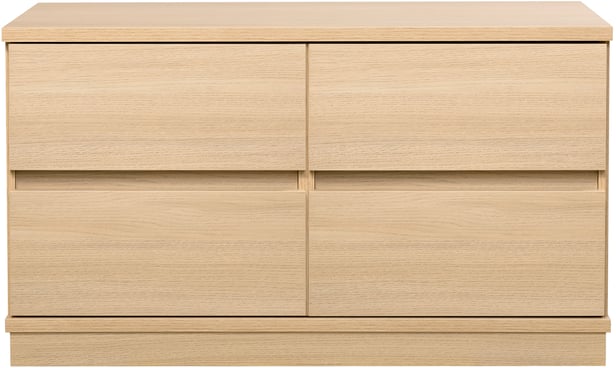 Sata lipasto nro 13. 92cm 4ltk vaalea tammi, sokkeli