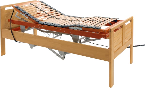 Seniori sänky hoiva-moottoripohjalla 80x200cm, pyökki
