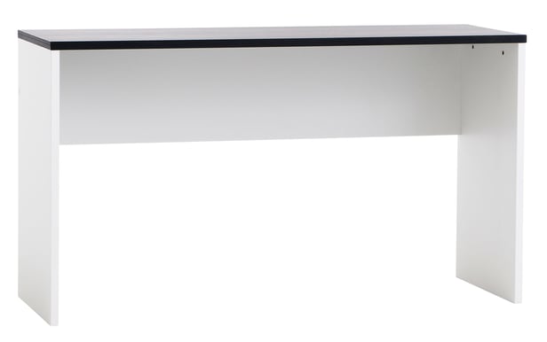 Smart työpöytä 130x45, valkoinen/musta