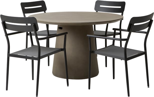 Skagen & Isabella ruokailuryhmä pyöreä 120cm neljälle