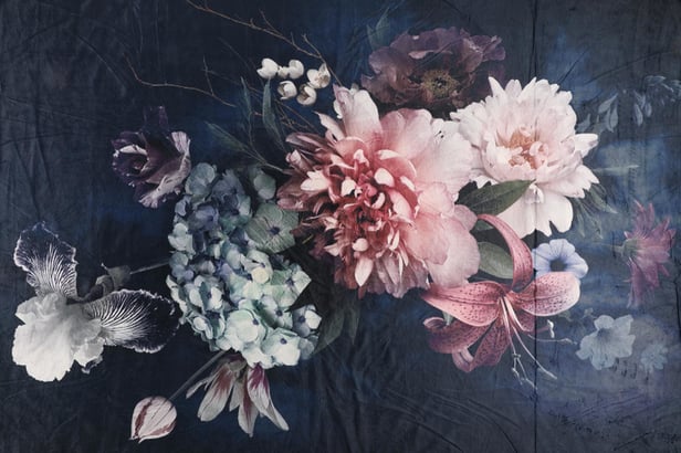 Floral torkkupeitto 140x160 cm