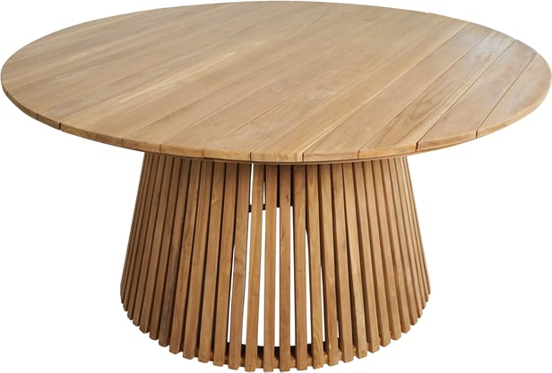 Deco ruokapöytä pyöreä 150cm natural tiikki