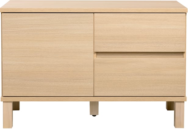 Sata lipastokaappi nro 9. 92cm ovi vasen + 2ltk vaalea tammi, kantikas jalka