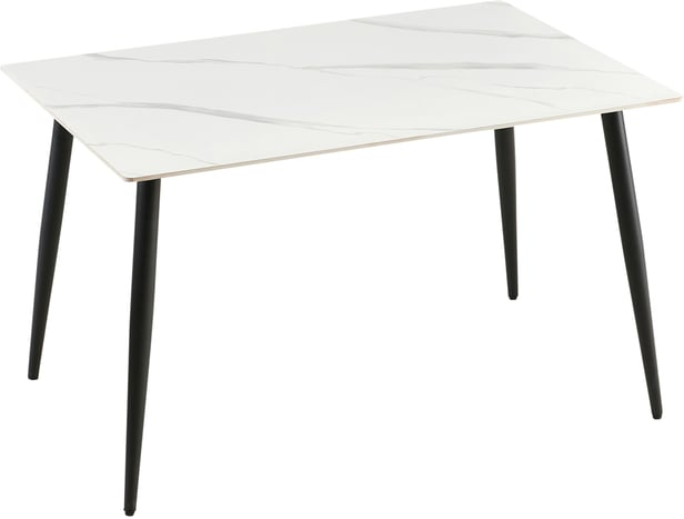Norma ruokapöytä 120cm valkoinen/musta
