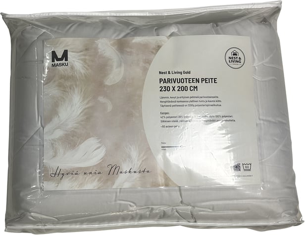 Nest & Living Gold parivuoteen peitto 230x200 cm