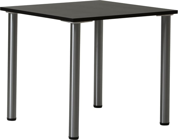 Rose & Max pöytä 80x80 musta/kromi