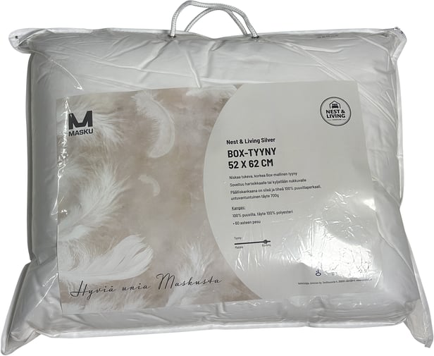 Nest & Living Silver box-tyyny 52x62 cm