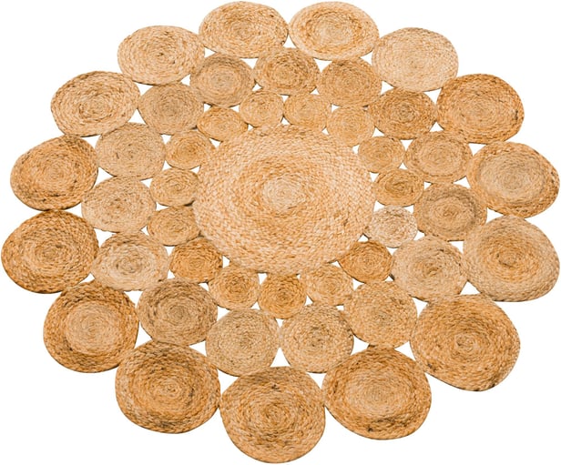Jute matto pyöreä 120 cm