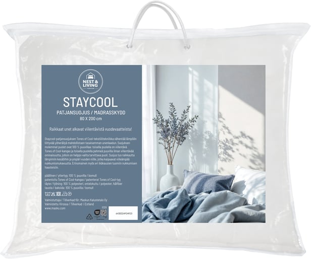 Staycool viilentävä patjansuojus 80x200 cm