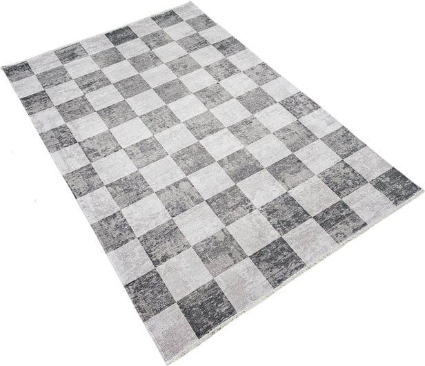 Ruutu matto 200x290cm harmaa