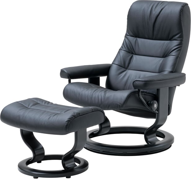 Stressless® Opal tuoli + rahi (M-koko) Batick-nahka black