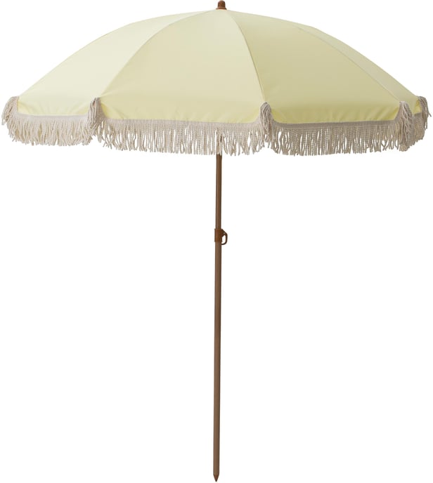 Rantsu aurinkovarjo pyöreä 180 cm keltainen